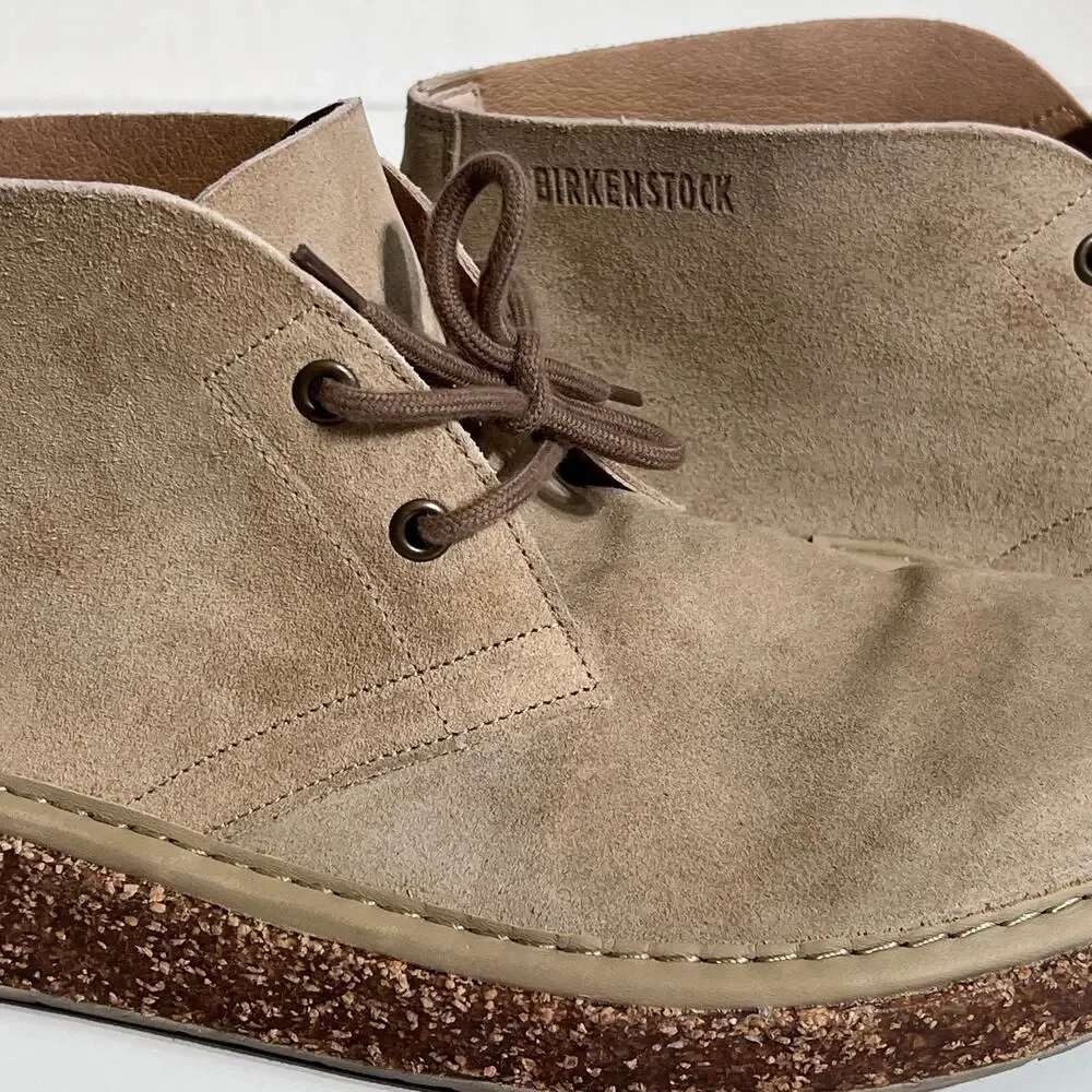 Birkenstock Milton Taupe Suede Chukka Desert Boots Men's 11